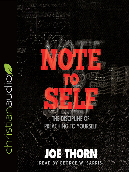 Title details for Note to Self by Joe Thorn - Wait list